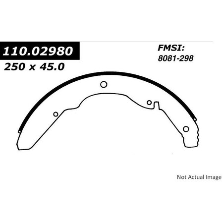 Centric Parts PREMIUM BRAKE SHOES 111.0298